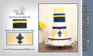 Cake Decorating Fleur De Lis, Ruffles and Pleats Tutorial