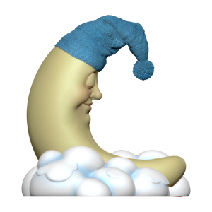 Large Moon and Cloud Topper