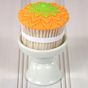 Modern Flower 3 Cupcake Topper
