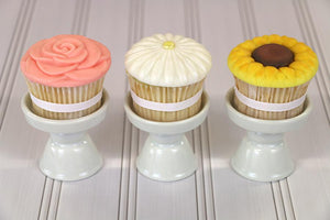 Mini Flowers Cupcake Topper Set